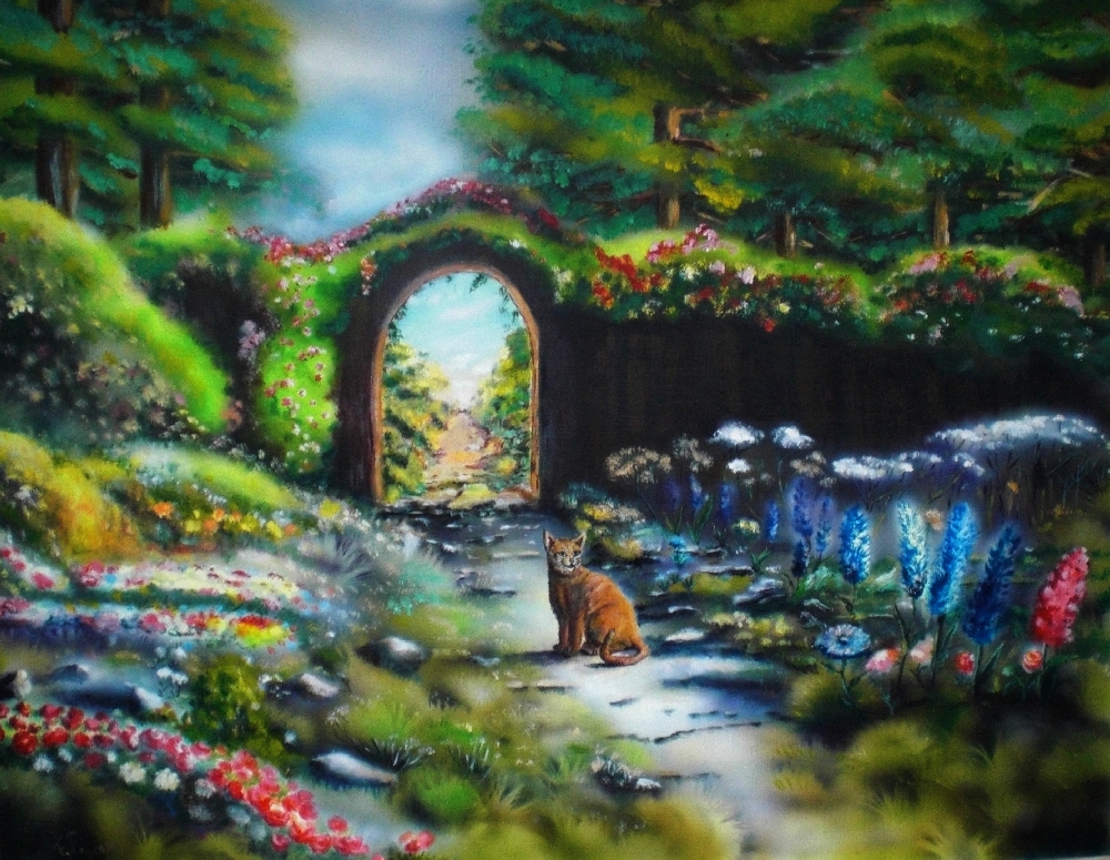 Frank Polakowski's Cat in the garden - Polakowski